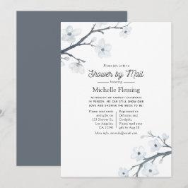 Convites White Cherry Blossoms Chá de panela por Mail