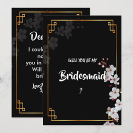 Convites White Cherry Blossoms &Frame Bridesmaid