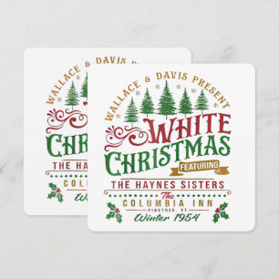 Convites White Christmas Wallace E Davis Haynes Sister