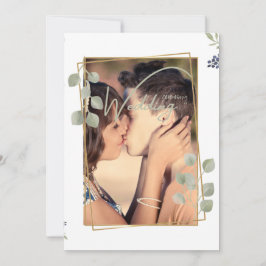 Convites White da Cerimônia de Casamento Personalizado Eleg