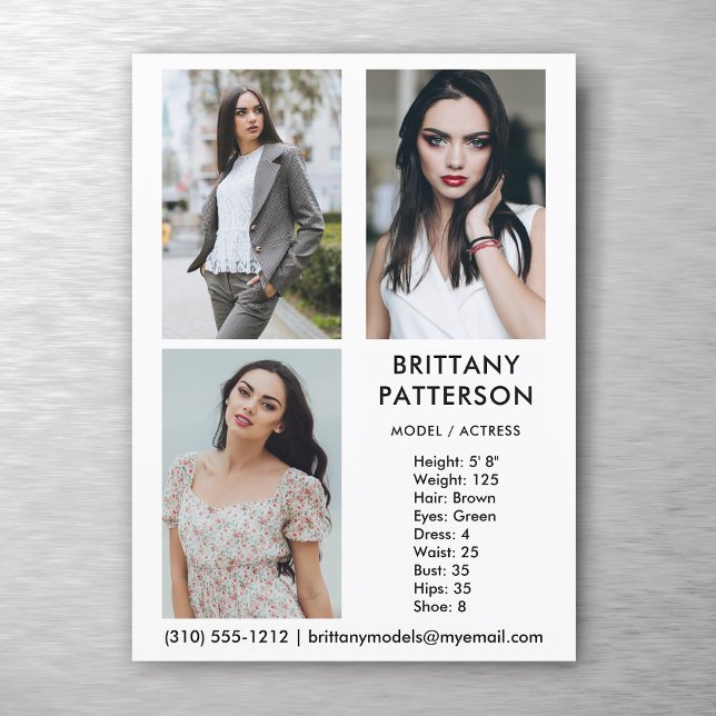 Convites White da placa Comp Pro Photo Ator 3 (Available in high quality print or digital download for quick messaging, email or self printing.)