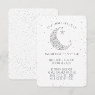 Convites White de Chá de fraldas da Moon Star