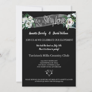 Convites White Floral, Nós Elogiamos Festa de casamento Pos