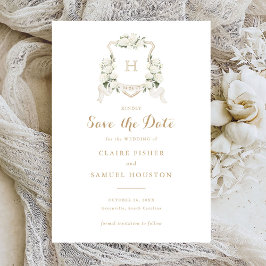 Convites White Hydrangea Greenery Crest Salvar a Data