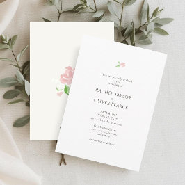 Convites White & Ivory | Petit Floral Wedding Invitation