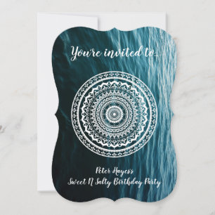 Convites White Mandala Deixe o mar te libertar