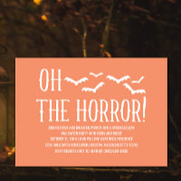 White Oh, o Horror Festa de Halloween Convidado