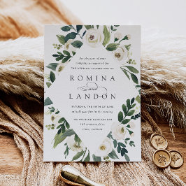 Convites White Peony | Armamento Geométrico Floral