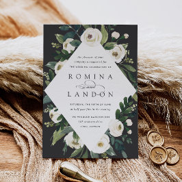 Convites White Peony | Armamento Geométrico Floral