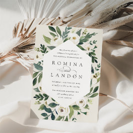 Convites White Peony | Armamento Geométrico Floral