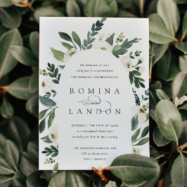 Convites White Peony | Casamento por arco floral