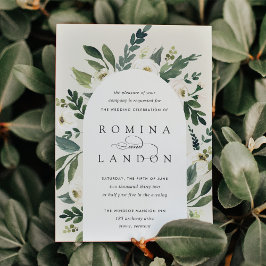 Convites White Peony | Casamento por arco floral
