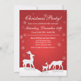 Convites White Reindeer e Festa de Neve