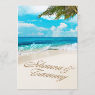 Convites White Sands Beach PEDE-ME PARA COLOCAR NOMES NA AR