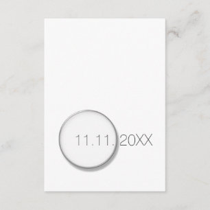 Convites White Save The Date Birthday Vip Invance