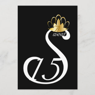 Convites White Swan Sweet Quinze Coronation_ Customize