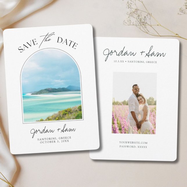 Convites Whitsunday Island - Austrália - Casamento Salve a  (Whitsunday Island Australia Wedding Save the Date Invitation
)