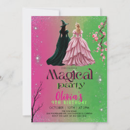 Convites Wicked themed Elphaba & Glinda Birthday