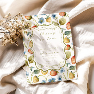 Convites Wild Berry Romance Chá de panela