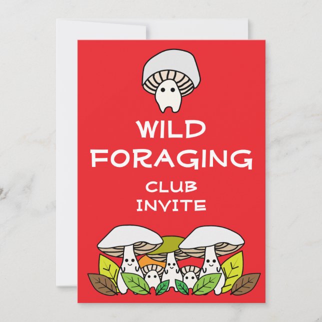 Convites Wild Foraging Group (Frente)