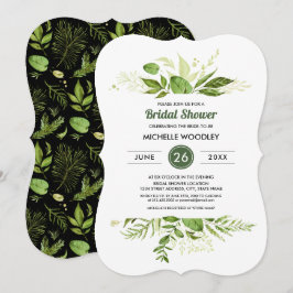 Convites Wild Meadow | Chá de panela Botânico Verde