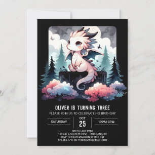 Convites Wild Modelo Dragon Birthday