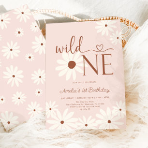 Convites Wild One Daisy primeiro aniversario