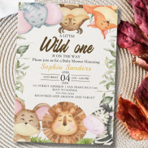 Wild One Safari Baby Shower