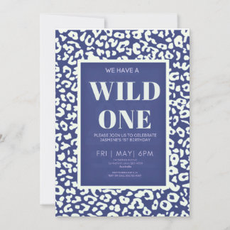 Convites Wild One Safari First Birthday Invitation