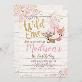 Convites Wild One, Woodland, Tribal