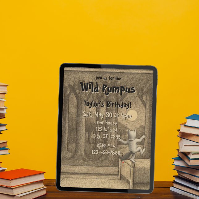 Convites Wild Rumpus Birthday (Criador carregado)
