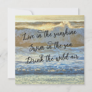 Convites WILD SEA 5,25 x 5,25
