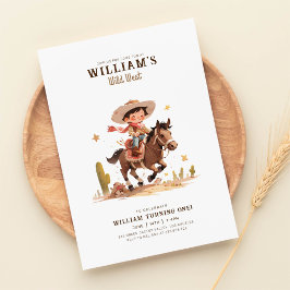 Convites Wild West Modern Cowboy Birthday