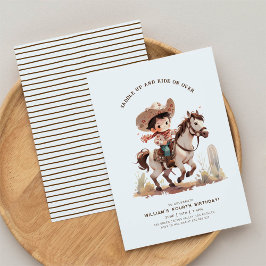 Convites Wild West Modern Cowboy Birthday