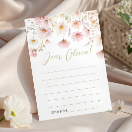 Convites Wildflower Birthday Time Capsule Card