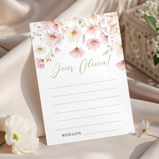 Convites Wildflower Birthday Time Capsule Card (Criador carregado)