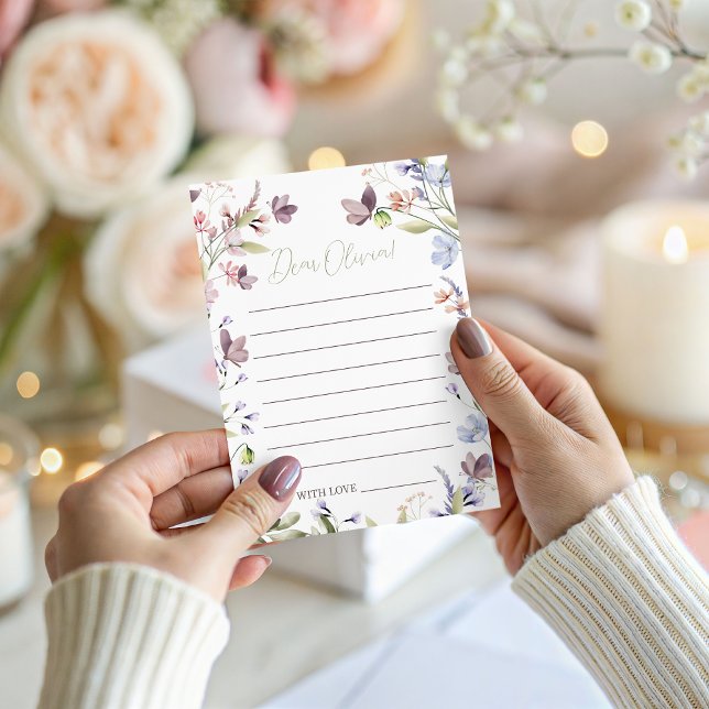 Convites Wildflower Birthday Time Capsule Card (Criador carregado)