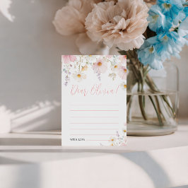 Convites Wildflower Birthday Time Capsule Card