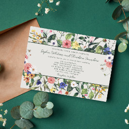 Convites Wildflower Boho Invitation