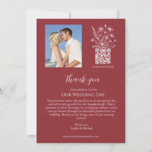 Convites Wildflower Elegance-Weding Obrigado