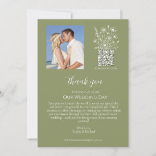 Convites Wildflower Elegance-Weding Obrigado