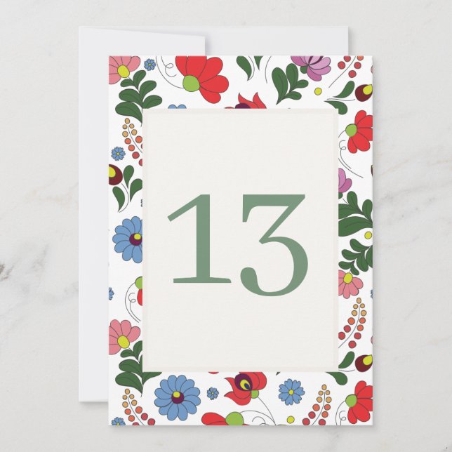 Convites Wildflower Farmhouse Folk Wedding (Frente)