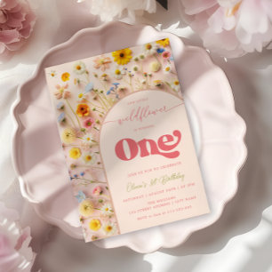 Convites Wildflower First Birthday