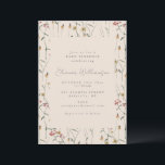 Convites Wildflower Floral Boho Fall Baby Sprinkle Shower<br><div class="desc">This baby sprinkle invitation features a delicate wildflower border with soft botanical details surrounding the event information. The light floral design creates a warm, garden-inspired feel that’s perfect for celebrating a growing family. It’s a beautiful choice for a baby sprinkle honoring a second or third baby with friends and family....</div>