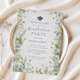 Convites Wildflower Garden Graduation Party Invitation