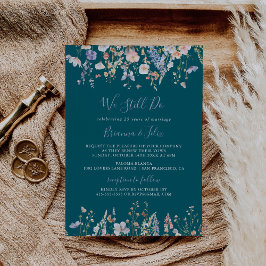 Convites Wildflower Green Ainda Fazemos Renovação De Vow