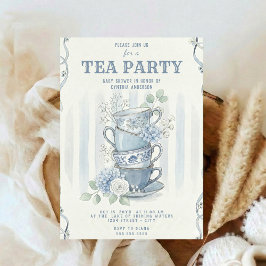 Convites Wildflower-Inspired Tea Party Baby Shower