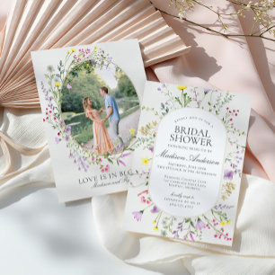 Convites Wildflower Love está em Bloom Floral Chá de panela