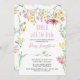Convites Wildflower Meadow Bridal Brunch com a Noiva (Frente/Verso)
