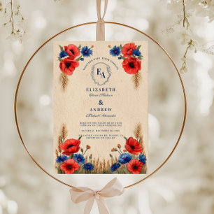 Convites Wildflower Meadow Rustic Wedding